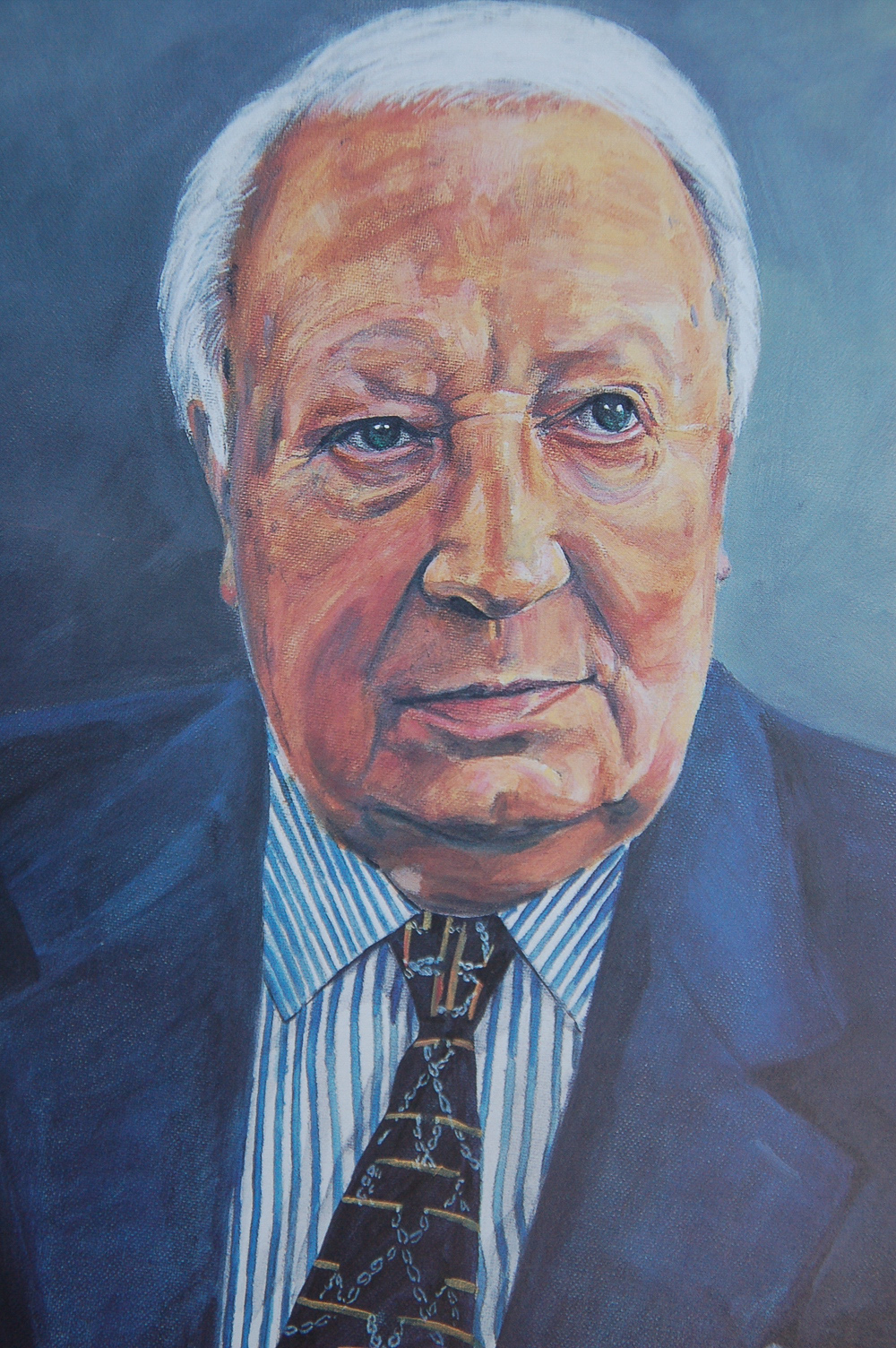 portrait of Edward Heath ex UK Prime Minister