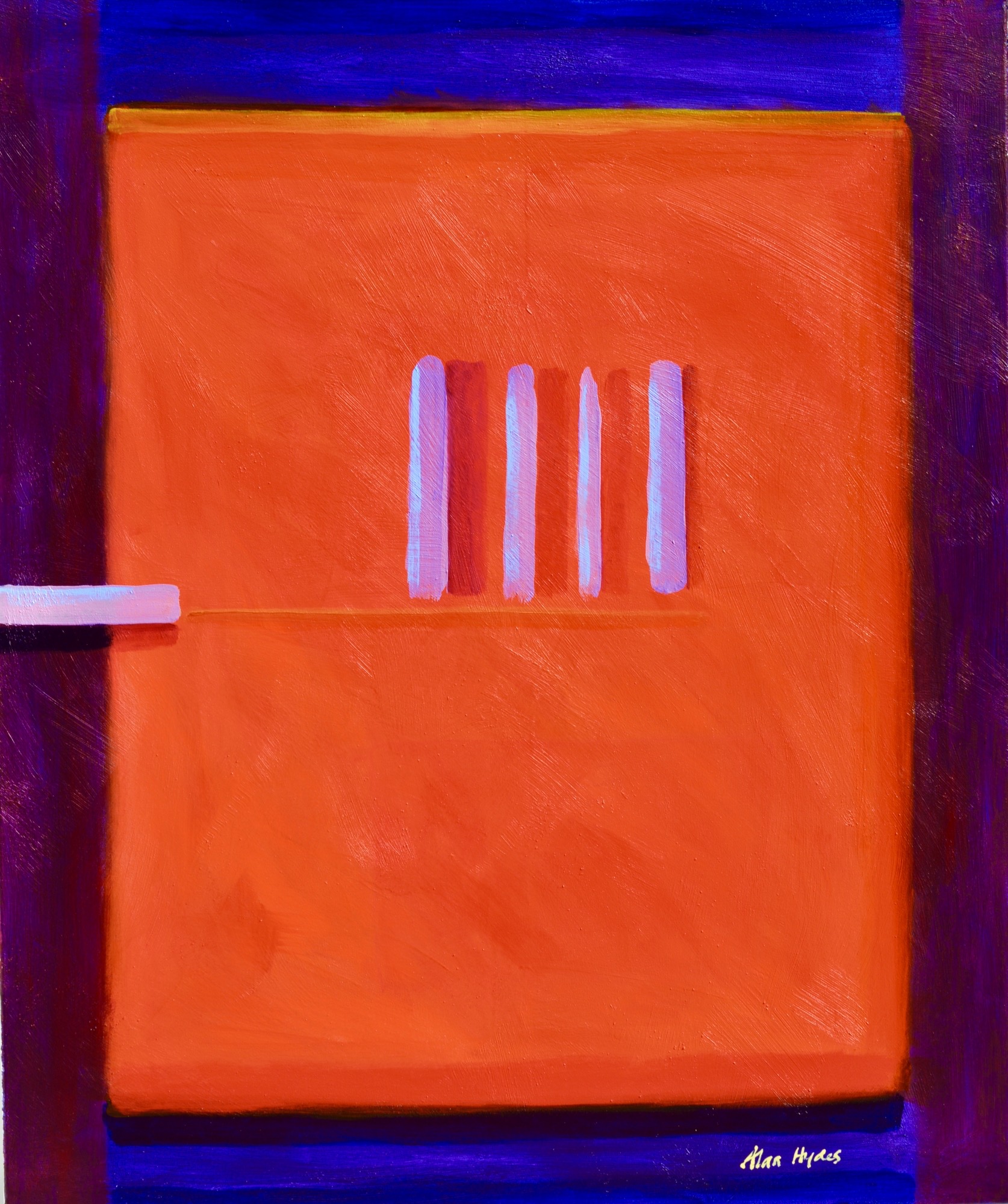 Painting - Red Door and four