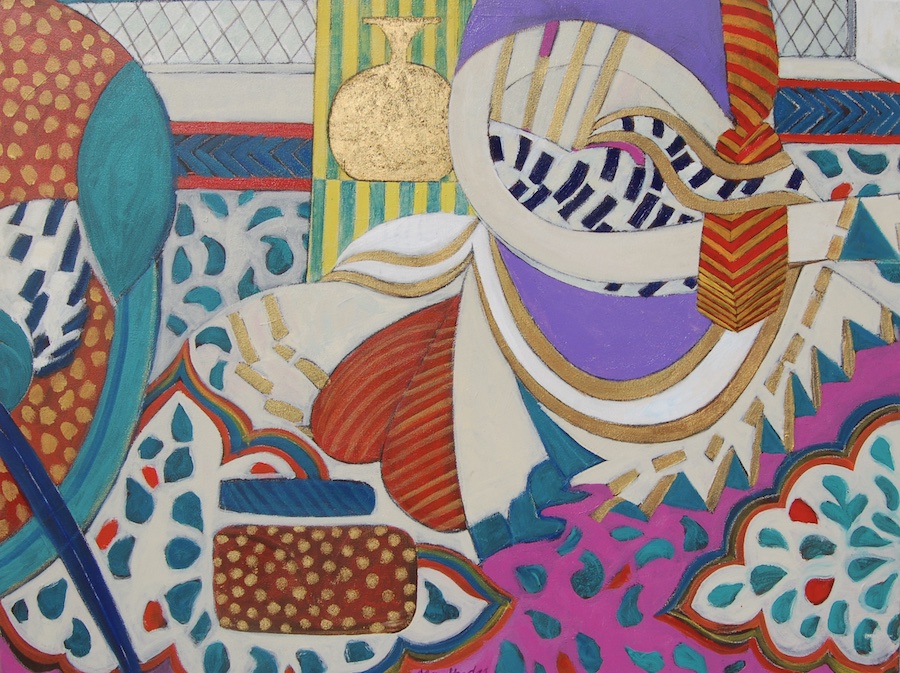 Indian with gold vase - Alan Hydes