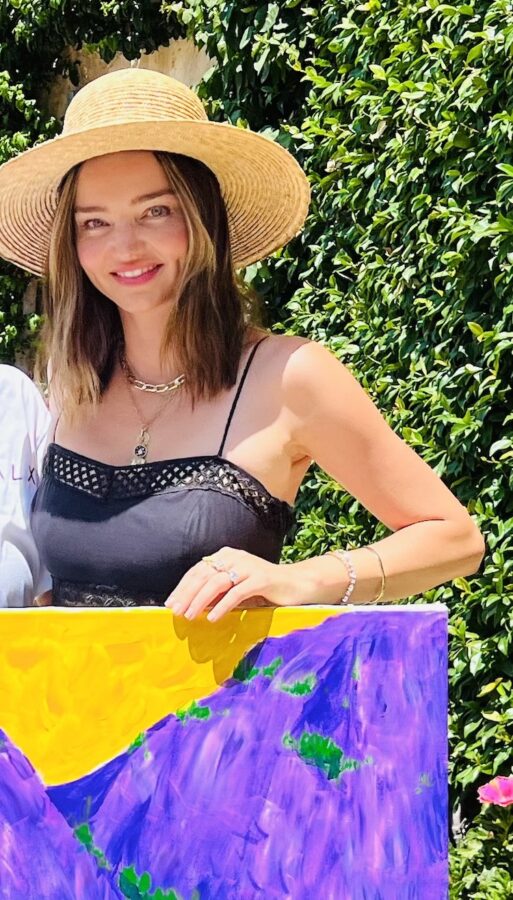 Miranda Kerr comes for a lesson with Alan Hydes